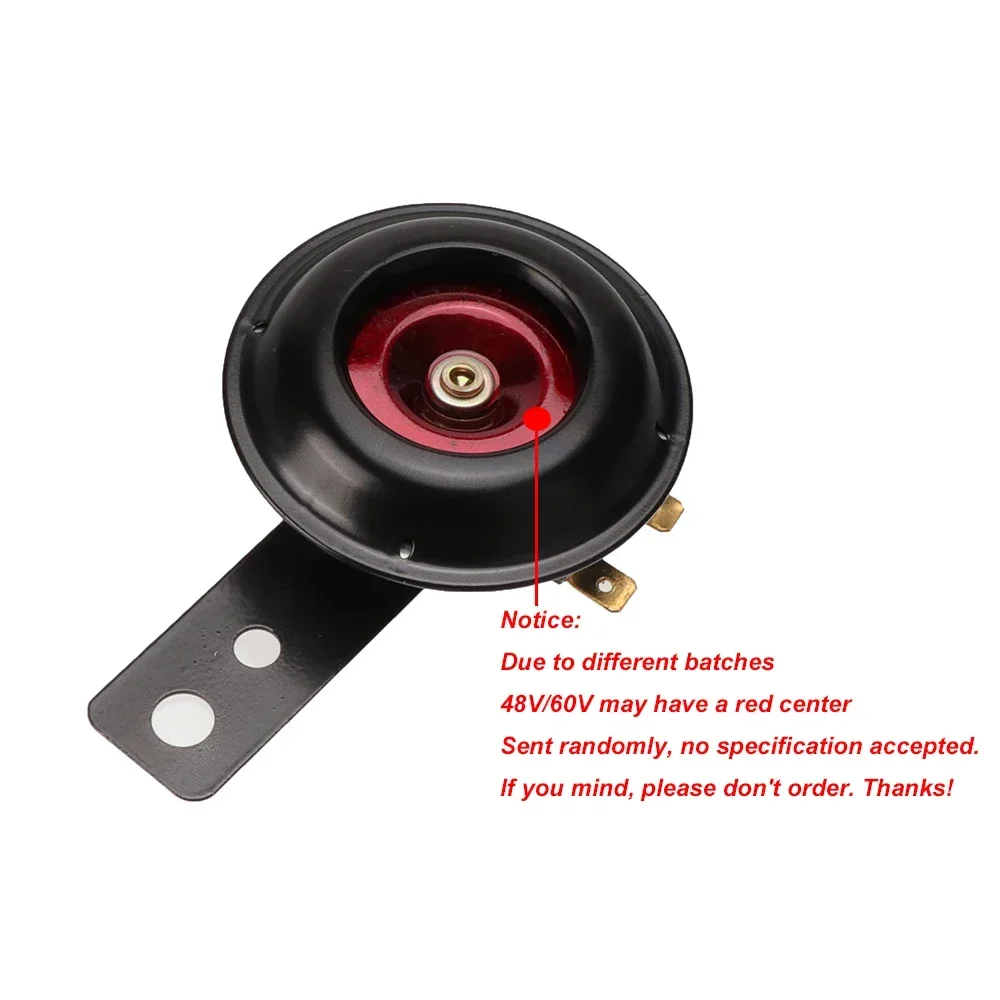 Motorcycle electric horn 12V 24V 36V 48V 60V 1.5A 105db waterproof round horn speaker suitable for scootermopedelectric bicycle view 6