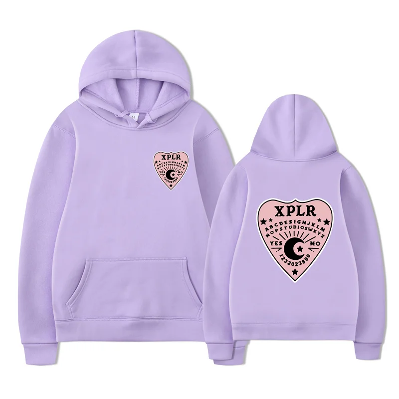 Sam and Colby XPLR Ouija Hoodie Cotton Sweatshirt Women Men Long Sleeve Fashion Pullover Clothes Winter Warm Streetwear Tops