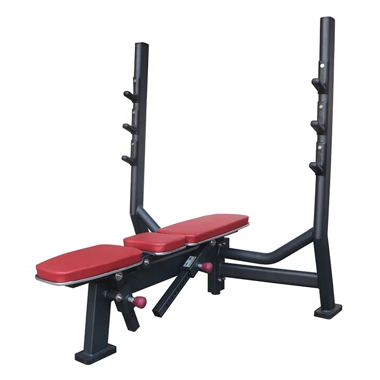 Functional Gym Fitness Barbell Adjustable Benches Commercial Incline Flat Weightlifting Bench Press Machine