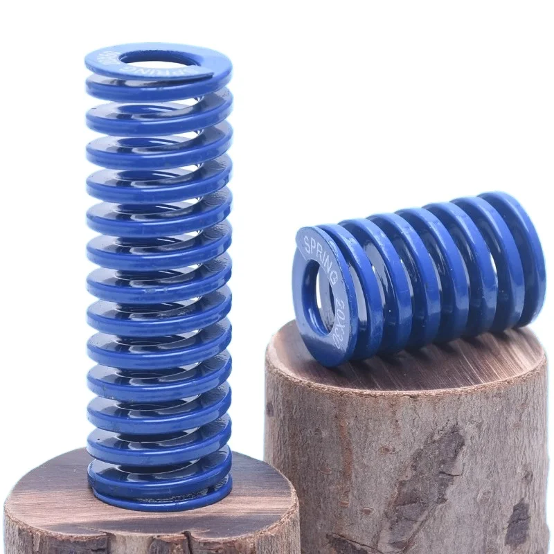 Blue TL Series Die Springs – Rectangular Spring Steel, Light Load, OD 8-35mm for Mold, Stamping & Industrial Machinery