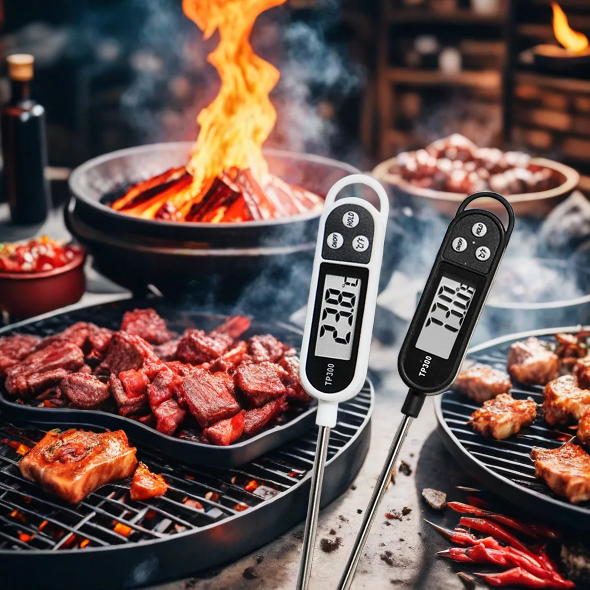 1pc Digital Thermometer Digital Probe Meat/Milk Food Temperature Thermometer Kitchen Cooking Baking BBQ For Kitchen
