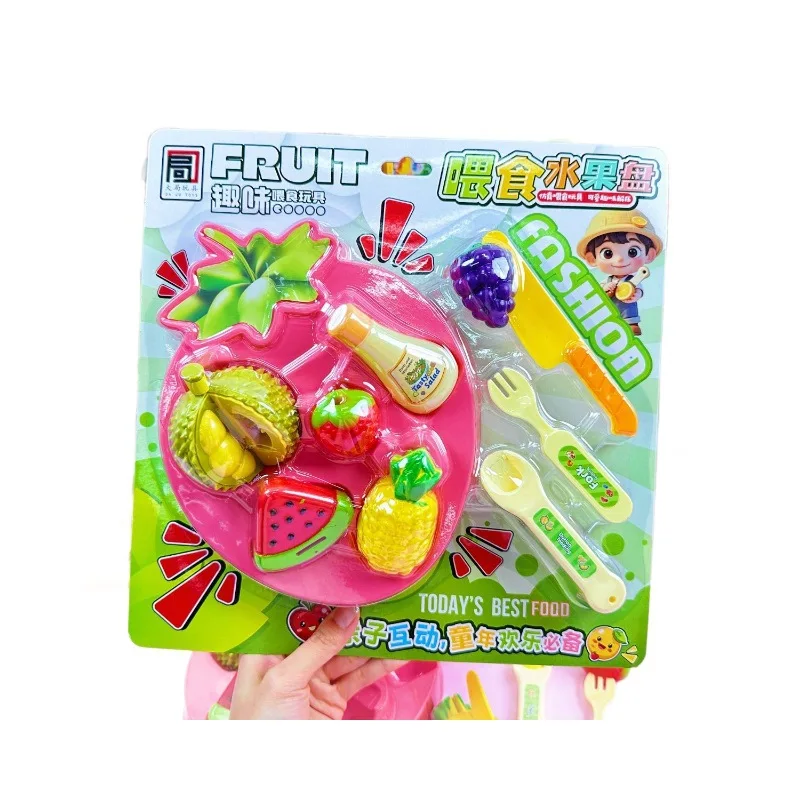 Simulatie Fruitschaal Voederspeelgoed Volledige set Simulatie Durian Watermeloen Voederspel Speelhuis Speelgoed Grappige kinderen Snijden Fruit