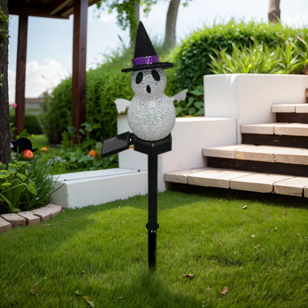 

2 Pcs Halloween Solar Ghost Lights LED Solar Ghost Pathway Light Outdoor Ghost Stake Lamp for Garden Yard Lawn Walkway