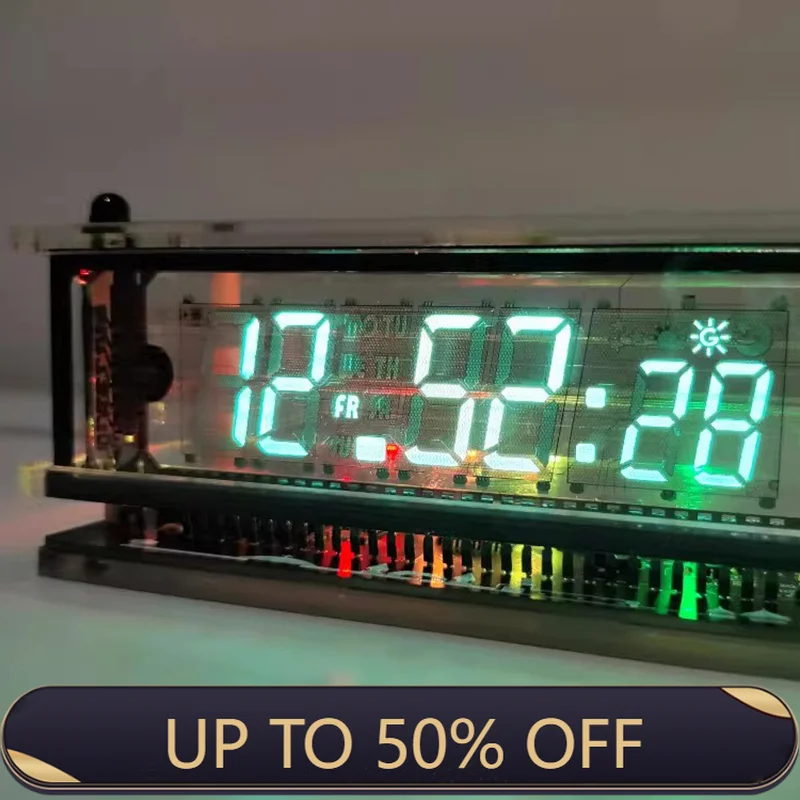 Digital Clock Transparent VFD Screen Multifunctional Fluorescent WiFi 3 Digital Clock Transparent VFD Screen Multifunctional Fluorescent WiFi