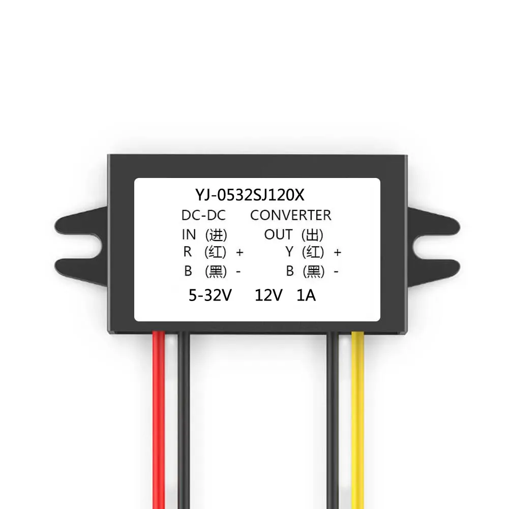 5-32V to 12VDC-DC Power Adapter Converter Automatic Boost and Lower Voltage Module 12V Voltage Stabilizer Vehicle mounted