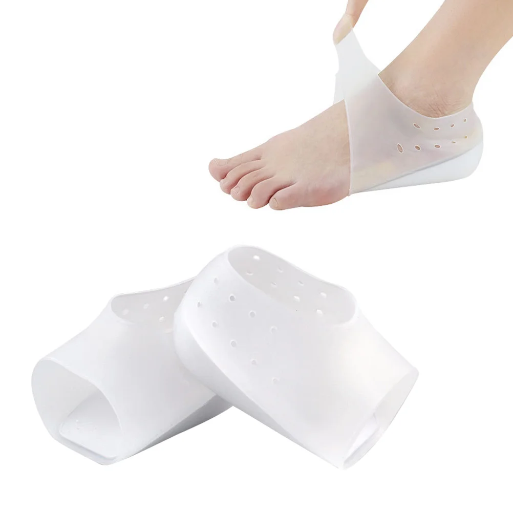Comfortable Heel Soles Socks Invisible Pads Adjustable Insoles Height Increase Silicone