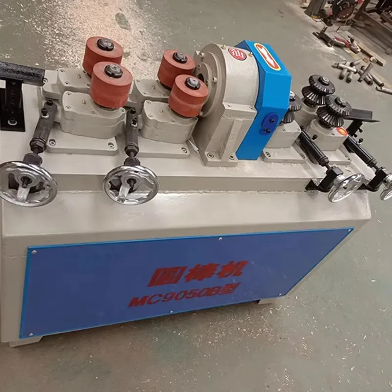 High-Speed Motor-Driven Wood Dowel Turning Machine 3kW Power Easy Operate Small-Scale Double-Pass Rod Maker for Furniture