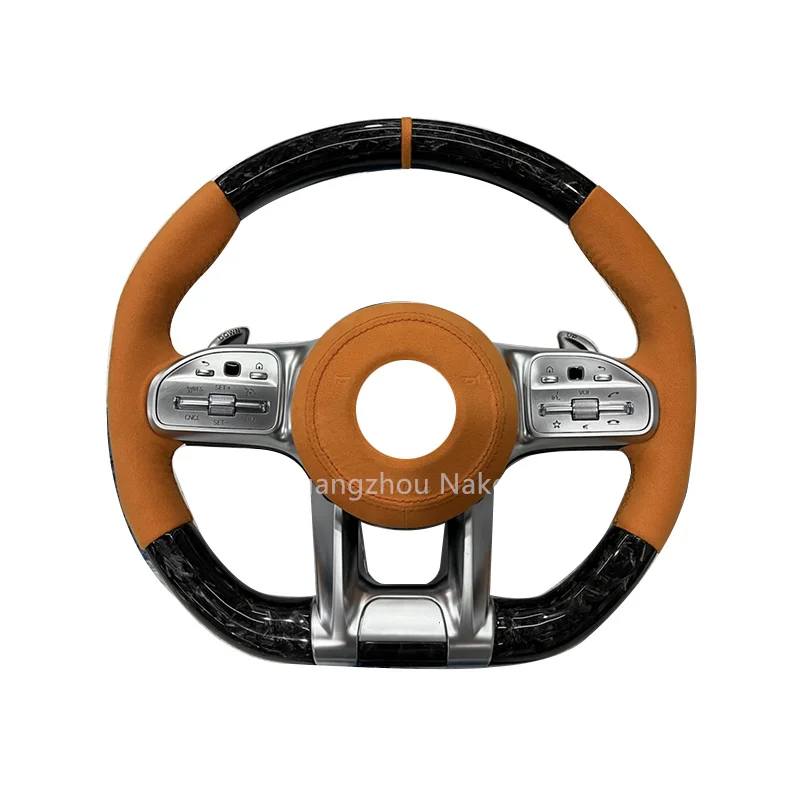 

LED RPM Smart Racing Car Real Carbon Fiber Steering Wheel for Mercedes Benz v Class W447 Steering Wheel