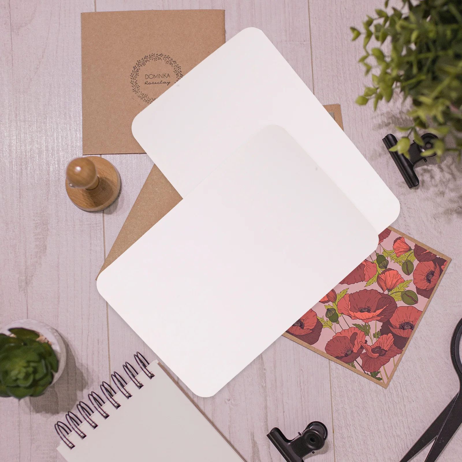 50 قطعة كرافت فارغة خمر Diy بها بنفسك رسالة بطاقات للحزب مهرجان هدية بطاقات المعايدة السائبة للطي نعمة بطاقة كرافت ورقة هدية #3