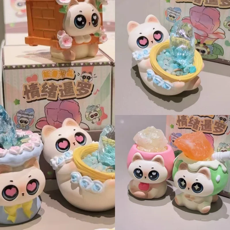 

Лидер продаж, энергетический кристалл, несколько серий, эмоция, сиам, энергия, кристалл, слепая коробка, креативное украшение для рабочего стола, праздничный подарок