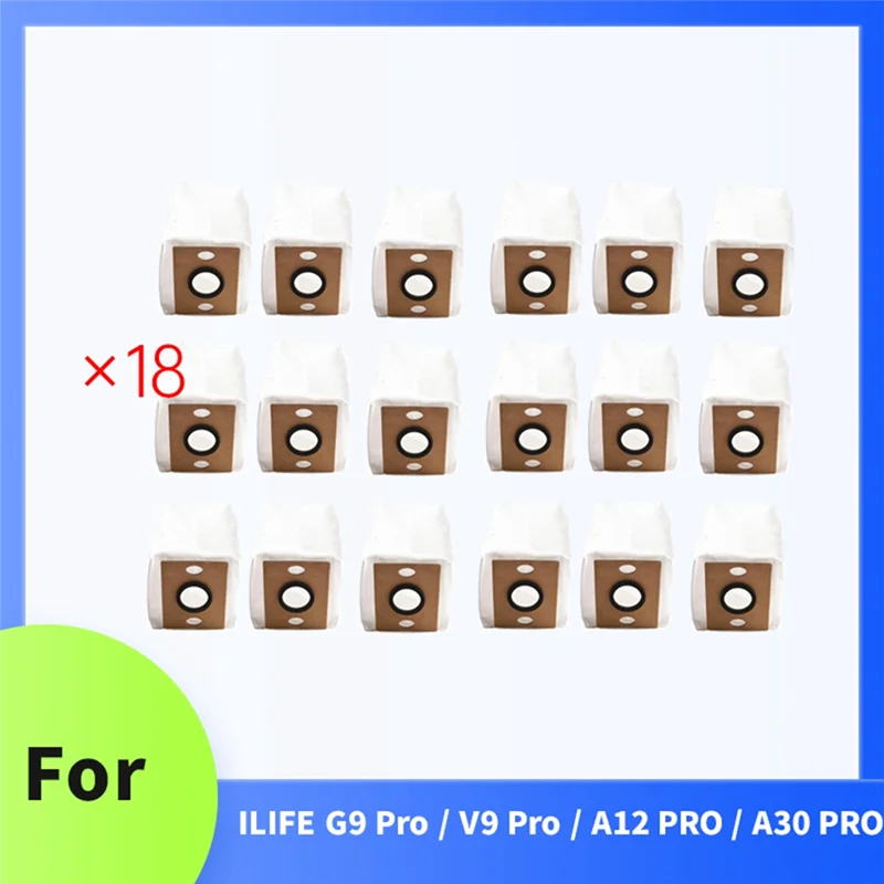 Accessoires de sac à poussière de remplacement A24P, 18 pièces pour aspirateur ILIFE G9 Pro/V9 Pro/A12 PRO/A30 PRO