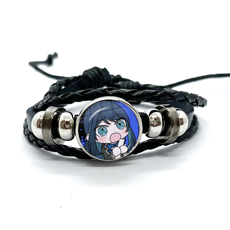 Ado Kyogen X Uta  I Love Ado Glass Bracelets Art Multilayer Braided Bracelets Bangles Handmade Jewelry Gifts