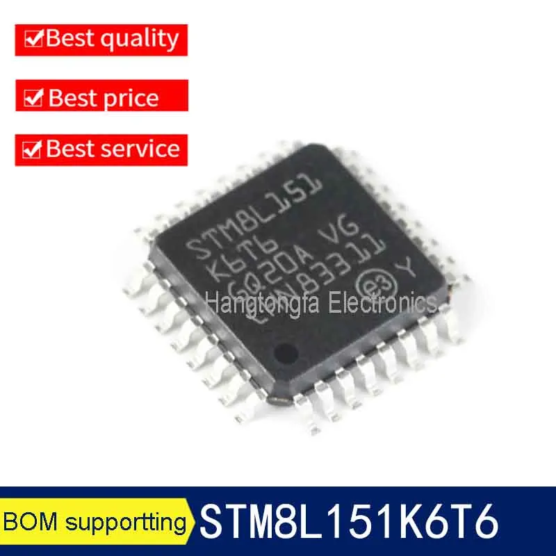 Microcontrolador de LQFP-32 STM8L151K6T6 STM8L151, microcontrolador MCU EEPROM 1KB RAM 2KB LQFP32 IC
