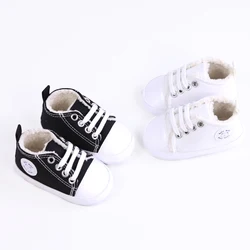 Comfortable Warm Plus Fleece Sneakers For Baby Boys, Lightweight Non Slip Shoes For Indoor Outdoor Walking, Autumn And Winter