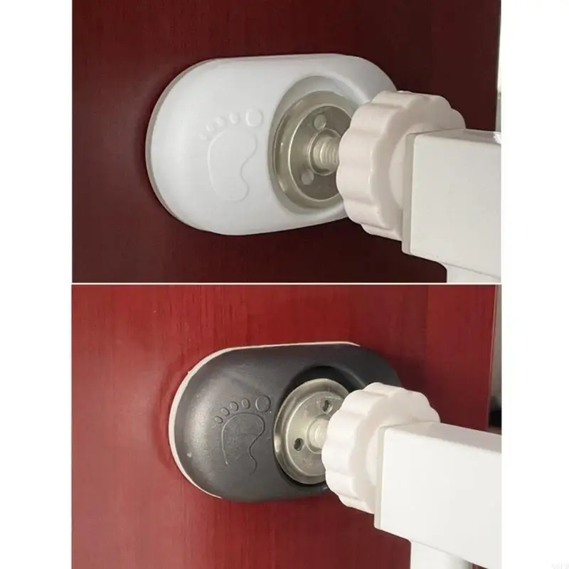 베이비 게이트 애완 동물을위한 4pcs 벽 보호기 벽 보호대 세트 작은 공간 및 쉬운 설치 나사 없음