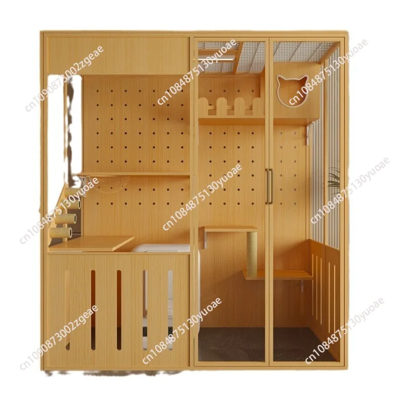 

Large Cat Villa Home Luxury Cat Cage Interior Glass Cat Villa Panorama