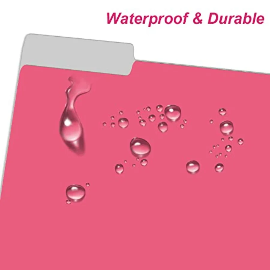 Bestandsmappen Letter-formaat 12-pack Premium waterdichte decoratieve bestandsmappen in mooie kleuren en Flora-ontwerpen Gekleurde bestandsmap