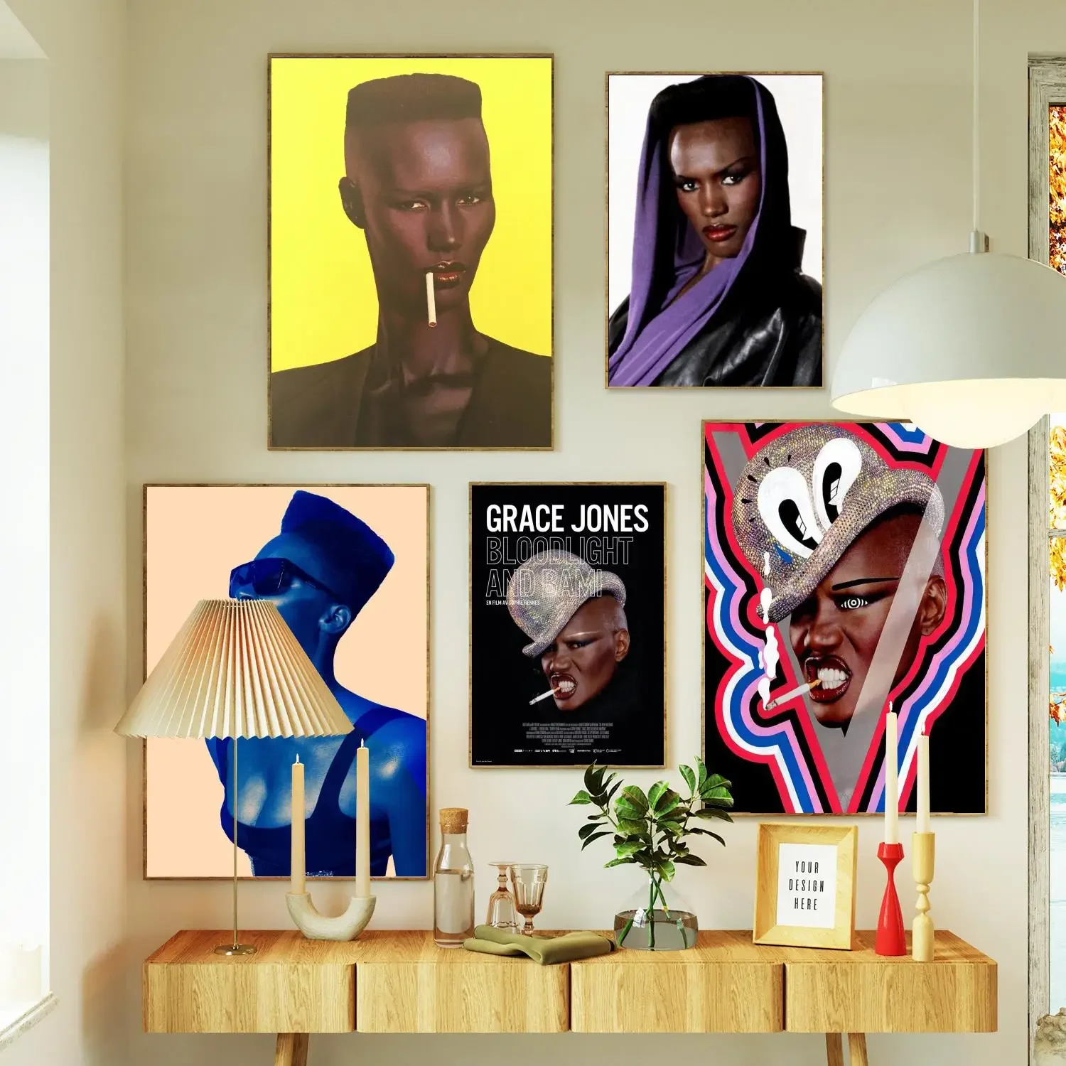 Grace Jones Poster Prints Wall Art Canvas Painting Poster For Modern Family Living Room Home Decor