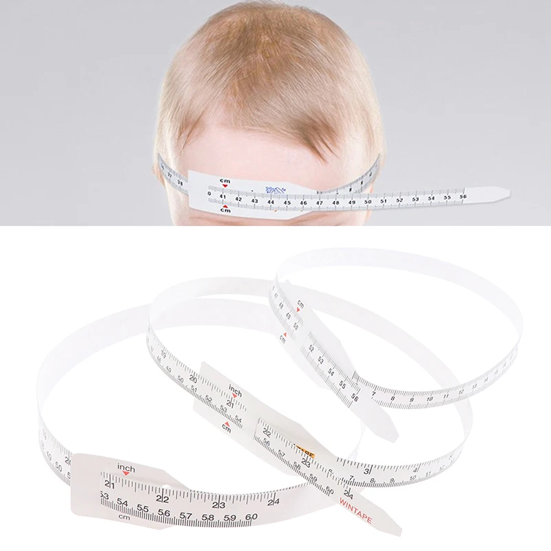 Non-Stretchable Plastic Head Circumference Tape Measure Ruler Pediatrics Baby