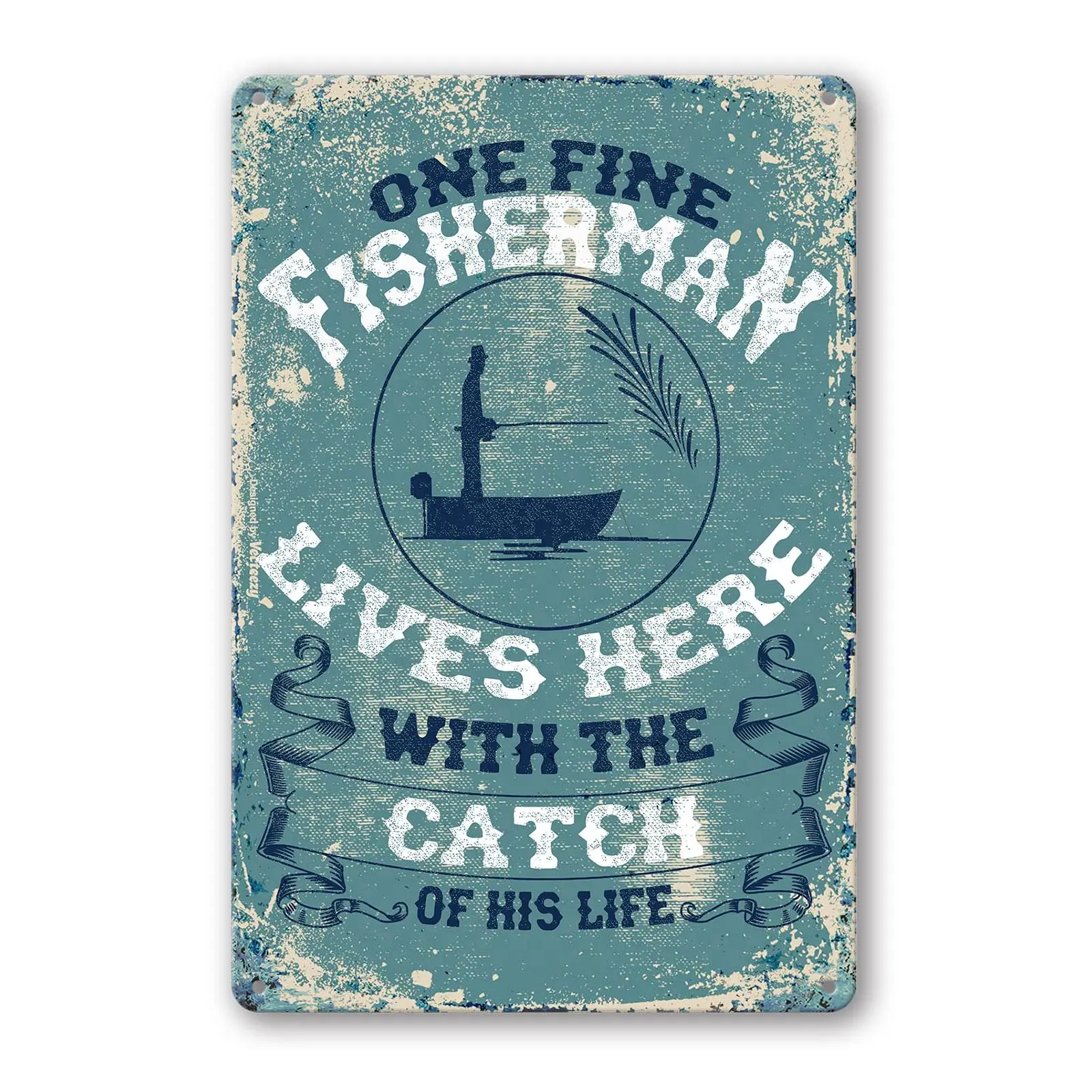 Fishing Decor Vintage Fishing Tin Signs For Man Cave Sign Fishing Wall Art Funny Garage Signs For Men Fish Cabin Lake House Meta