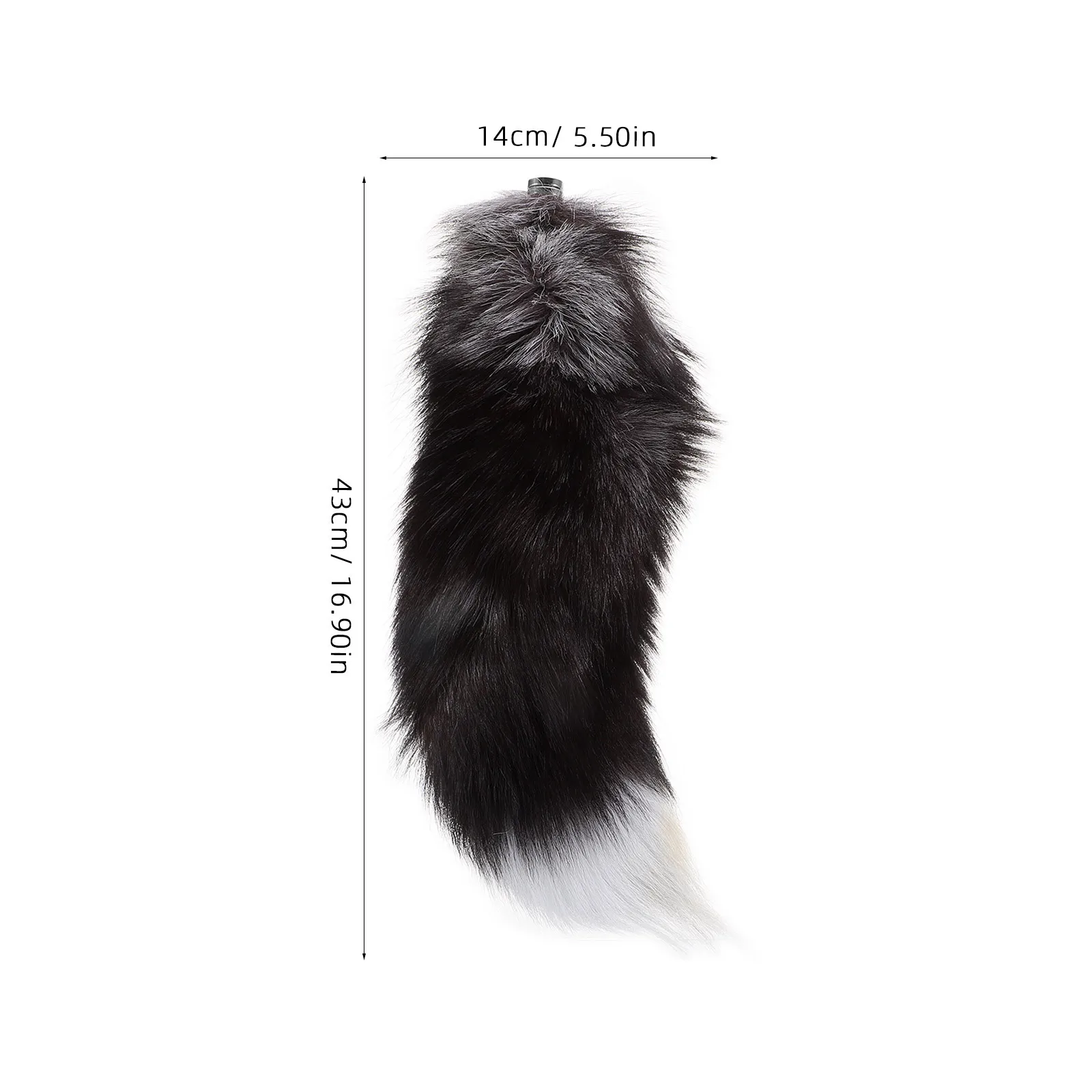 واقعية الثعلب الذيل تأثيري حلي الحيوان الذيل الدعامة المغناطيسي إغلاق لطيف حزب اللباس الأداء التبعي