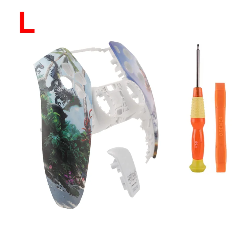 For PS5 Controller Front Shell Cover Replacement Custom Faceplate Housing DIY Decorative Case Multiple Styles with Touchpad image 3