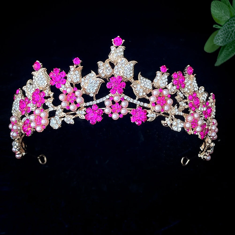 

Tiara Bride Crowns Birthday Accessories Elegant Rhinestone Rhinestones Forehead Adults