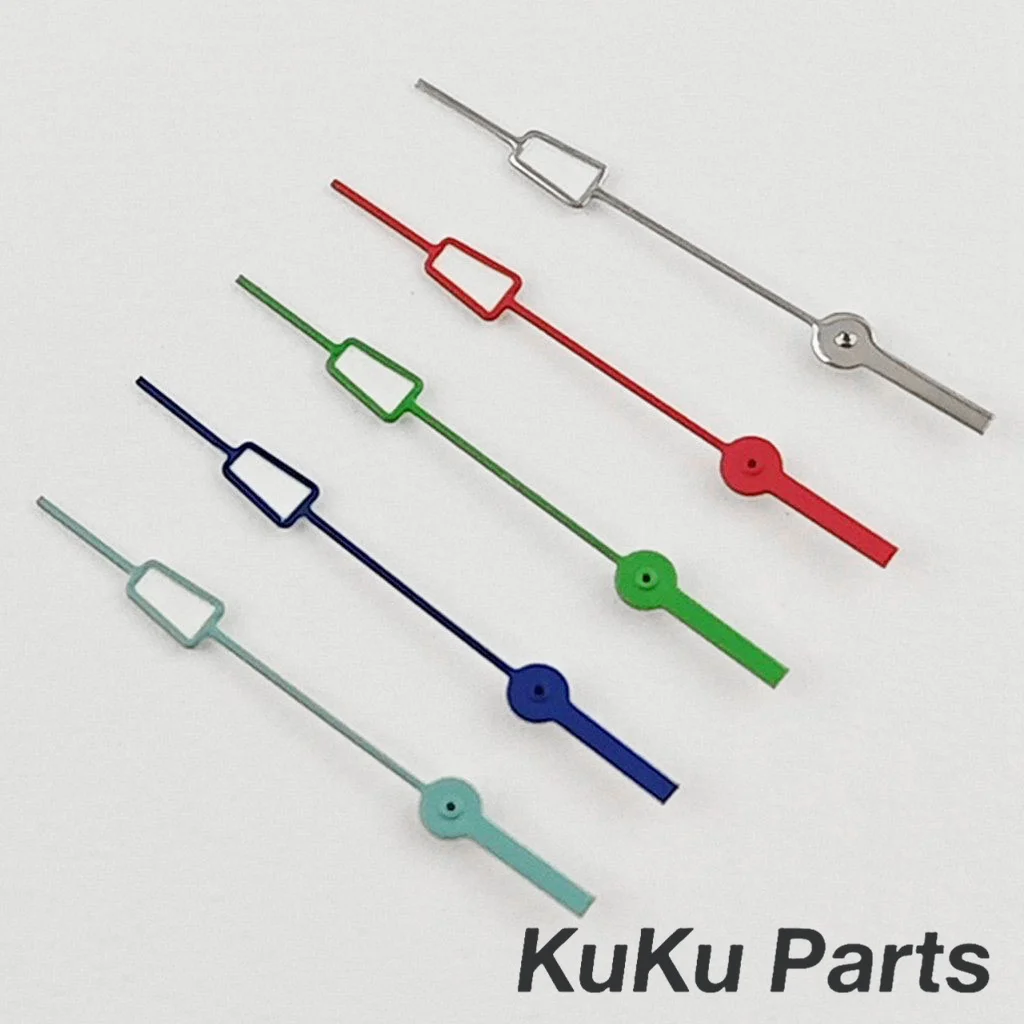 NH35 الأيدي الثانية 12.5 مللي متر الفضة الأزرق الأحمر الأيدي الثانية الأخضر مضيئة الساعات الإبر صالح NH34 NH35 NH36 NH38 NH70 NH72 حركة