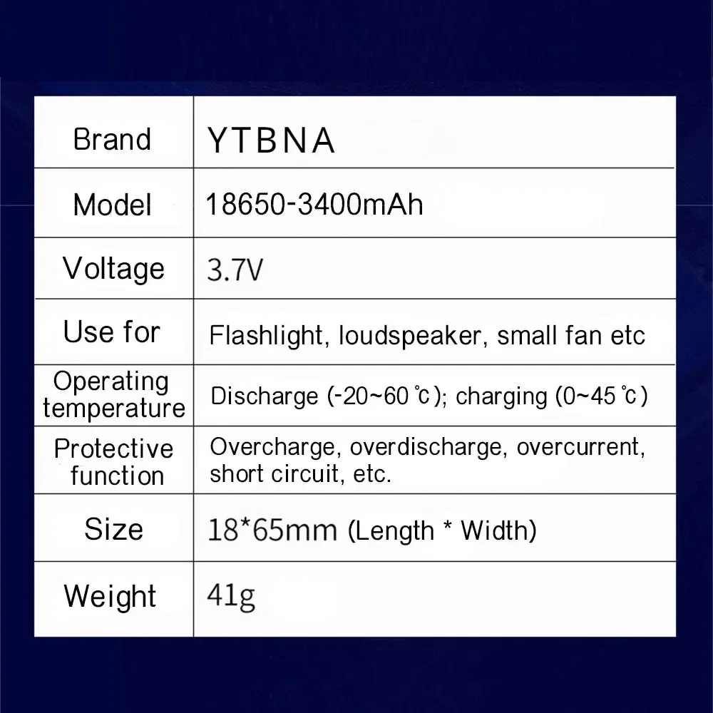 2 sztuk wysokiej jakości oryginalny 1865O 3.7V 3400mah akumulator litowy wielokrotnego ładowania do latarki mały wentylator baterie do dzwonka do