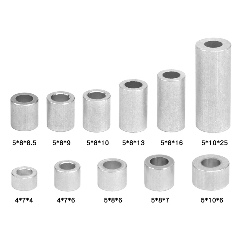 5 PCS M4 M5 CR10 Pulley Isolation Column Retainer For 3D Printer Isolation Column Aluminium Bearing Release Spacer Ring Column
