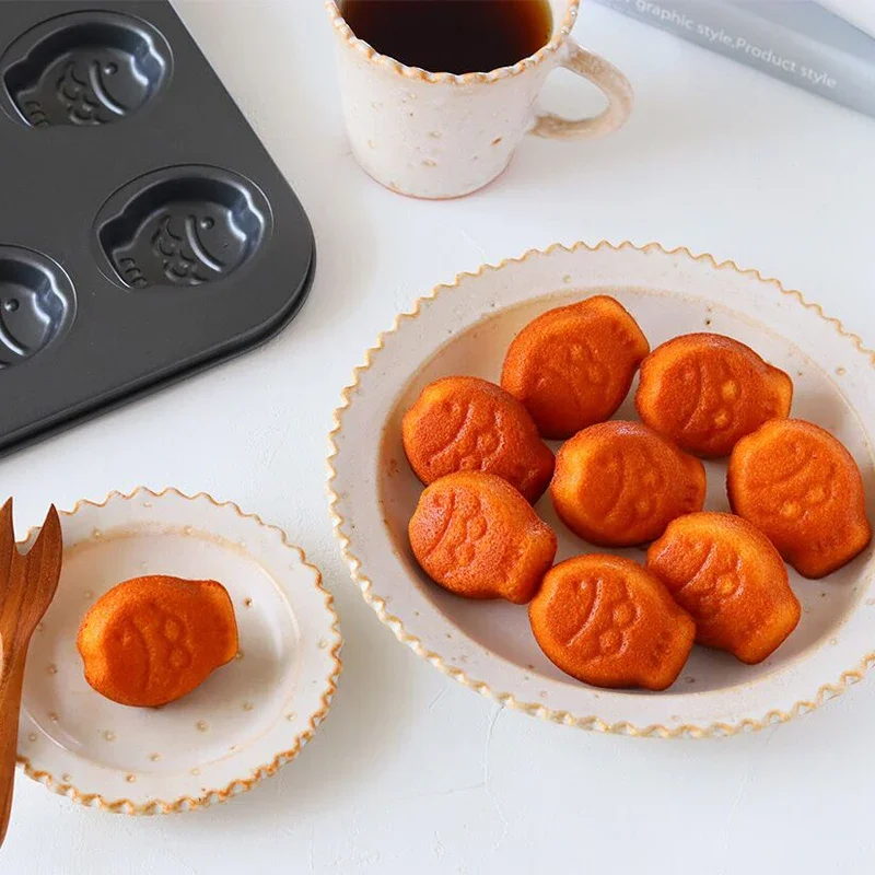 Japanese Small Fish Baking Mold Pan Taiyaki Madeline Fernan Snow Oven Baking Mold Form Small Cake Pastry іnventar Aluminum Molds