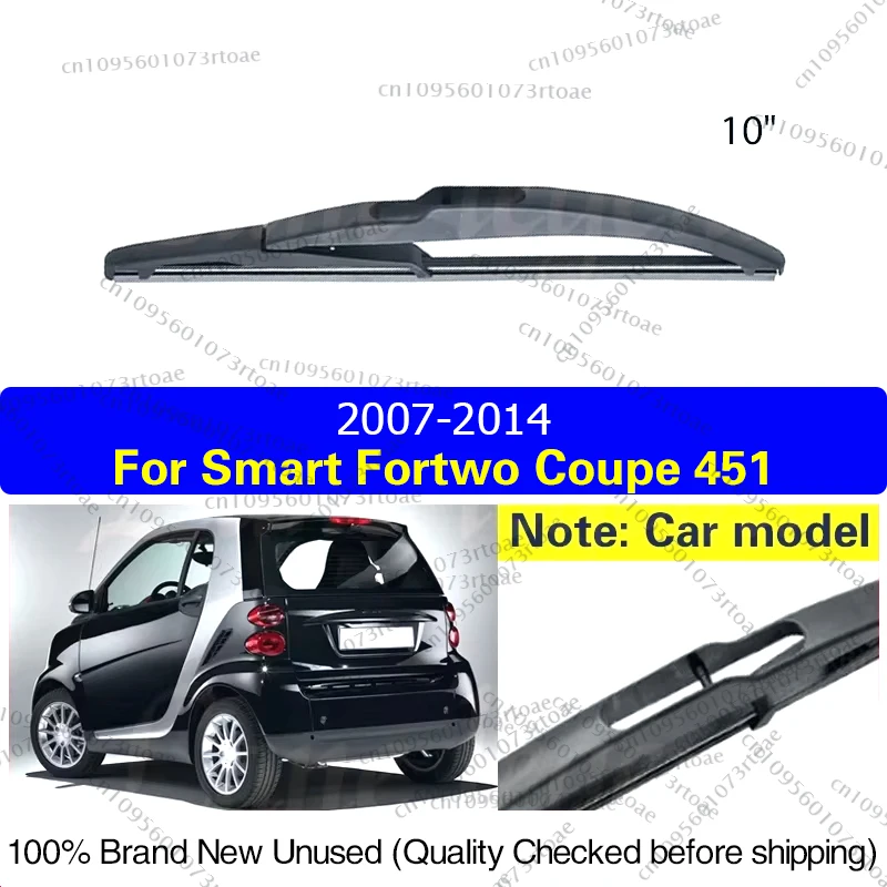 

10" Rear Windshield Windscreen Washer Wiper Blade For Smart Fortwo Coupe 451 2007-2014 Car Accessories Accsesories