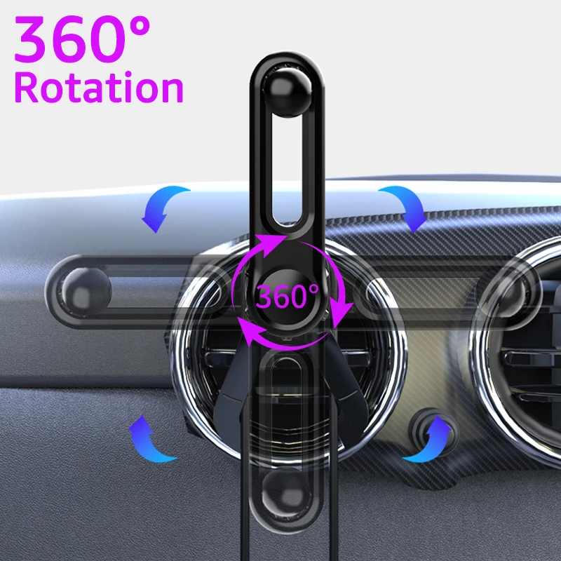 iBudim حامل السيارة العالمي 360 ° الدورية قابل للتعديل 17 مللي متر الكرة رئيس حامل هاتف السيارة تمديد القطب محول الملحقات #2