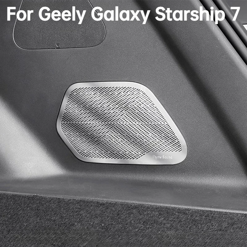 Para Geely Galaxy Starship 7 EM-i 2024 2025: Cubierta de Altavoz Trasero para Coche, Embellecedor de Bocina de Audio, Marco Adhesivo, Accesorios