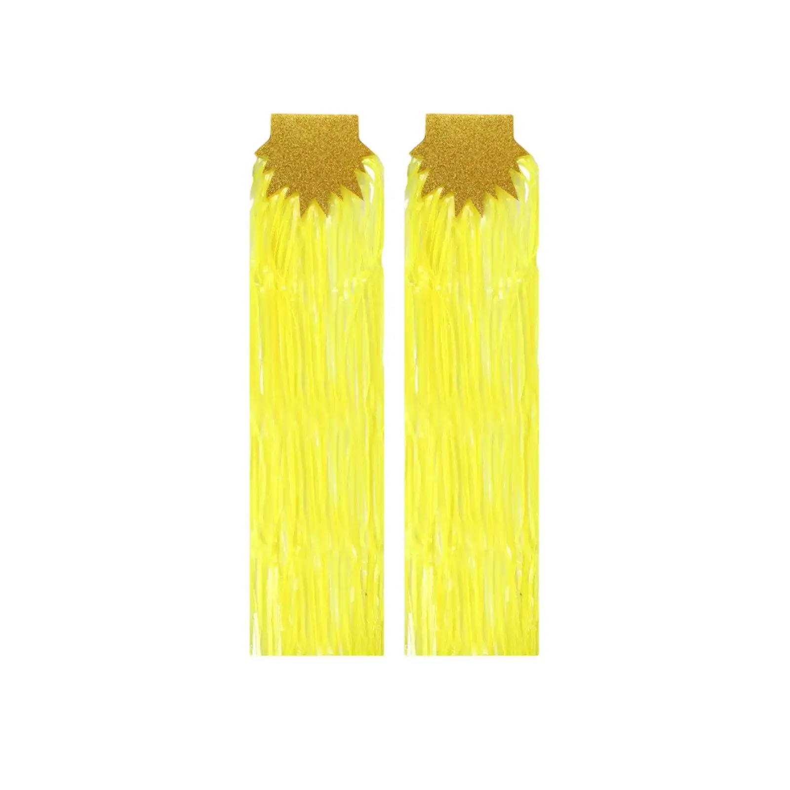 Shoulder Armor Fluorescent Epaulet Fringe Cape for Costume Dance Outfit PET Glow Light Up Tassel Shrug Festival Wear