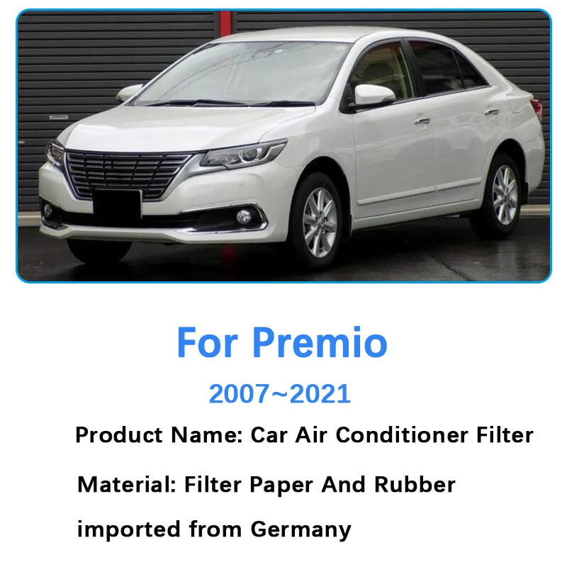 Toyota Premio Allion T260 2007-2021 2020 2019 2018 자동차 액세서리 공기 필터 흡입 청정기 엔진 컨디셔너 필터 그리드