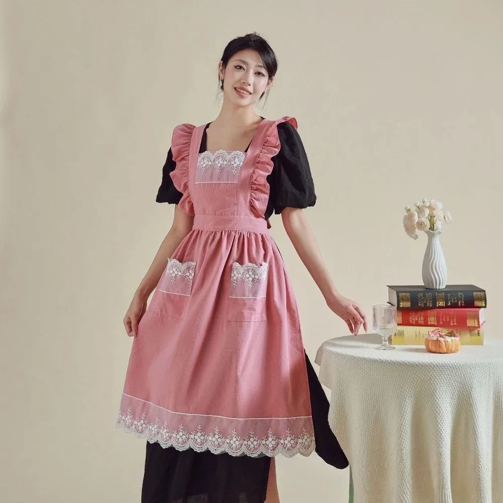 빈티지 레이스 여성 앞치마 이미지