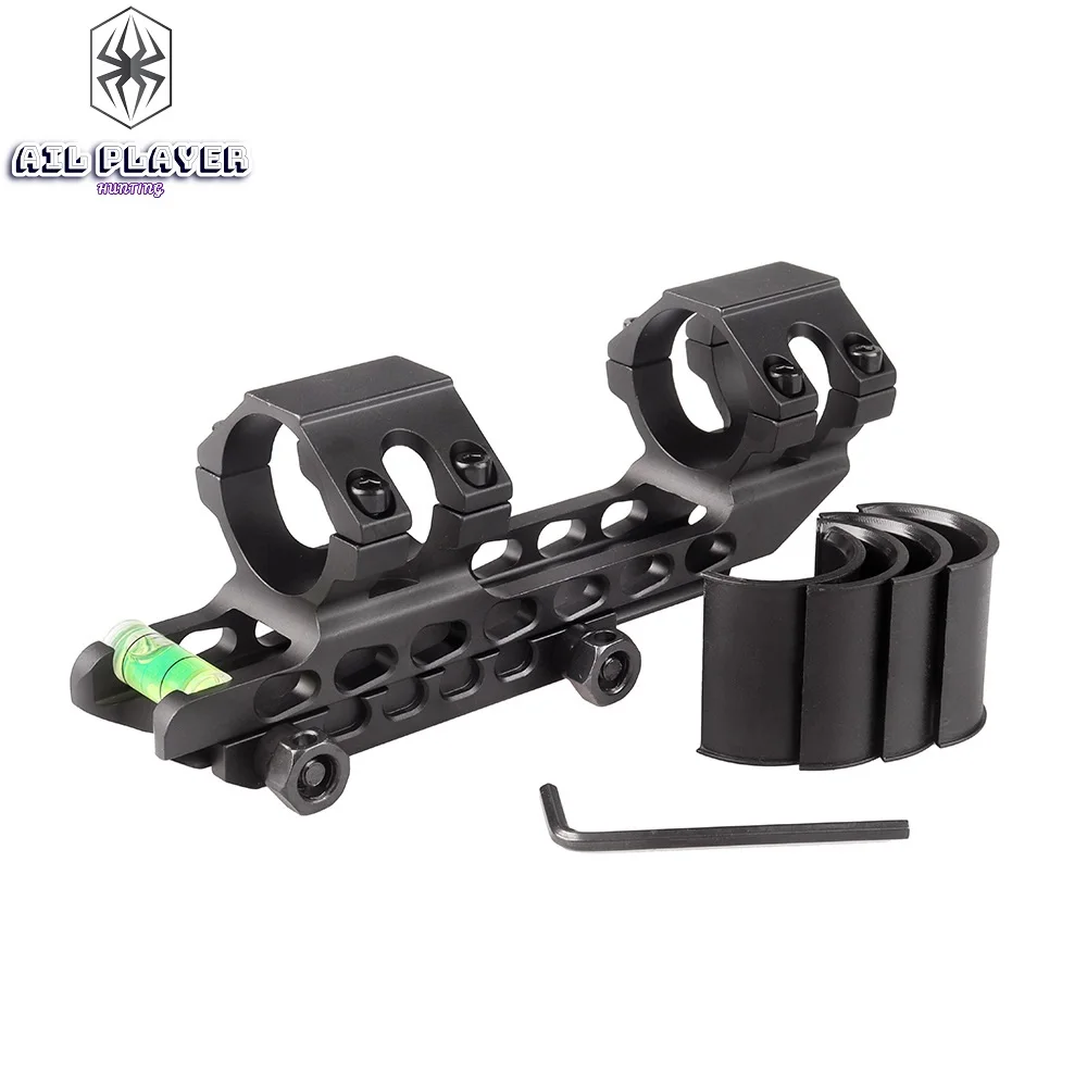 

Tactical Scope Mount with Bubble Level, 20mm Rail Base, Dual Ring Cantilever, Heavy Duty, 25.4mm, 30mm