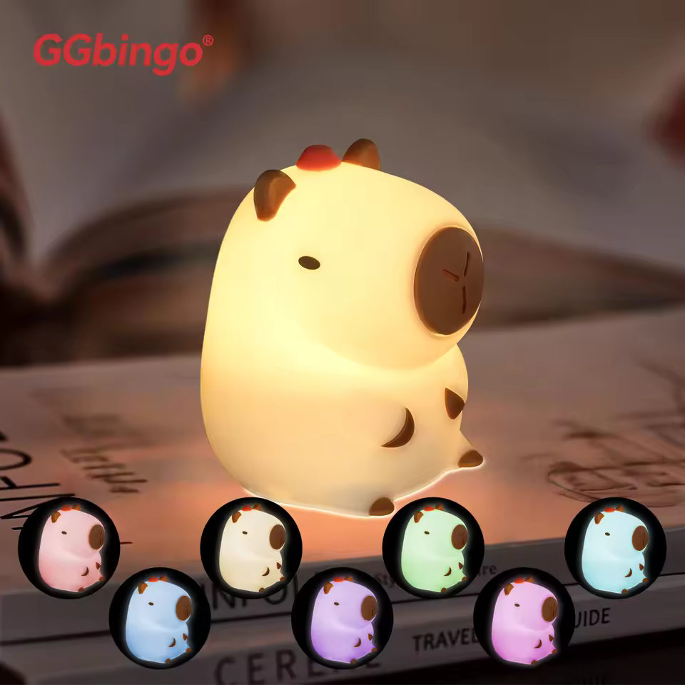 Cute Capybara Touch Night Light