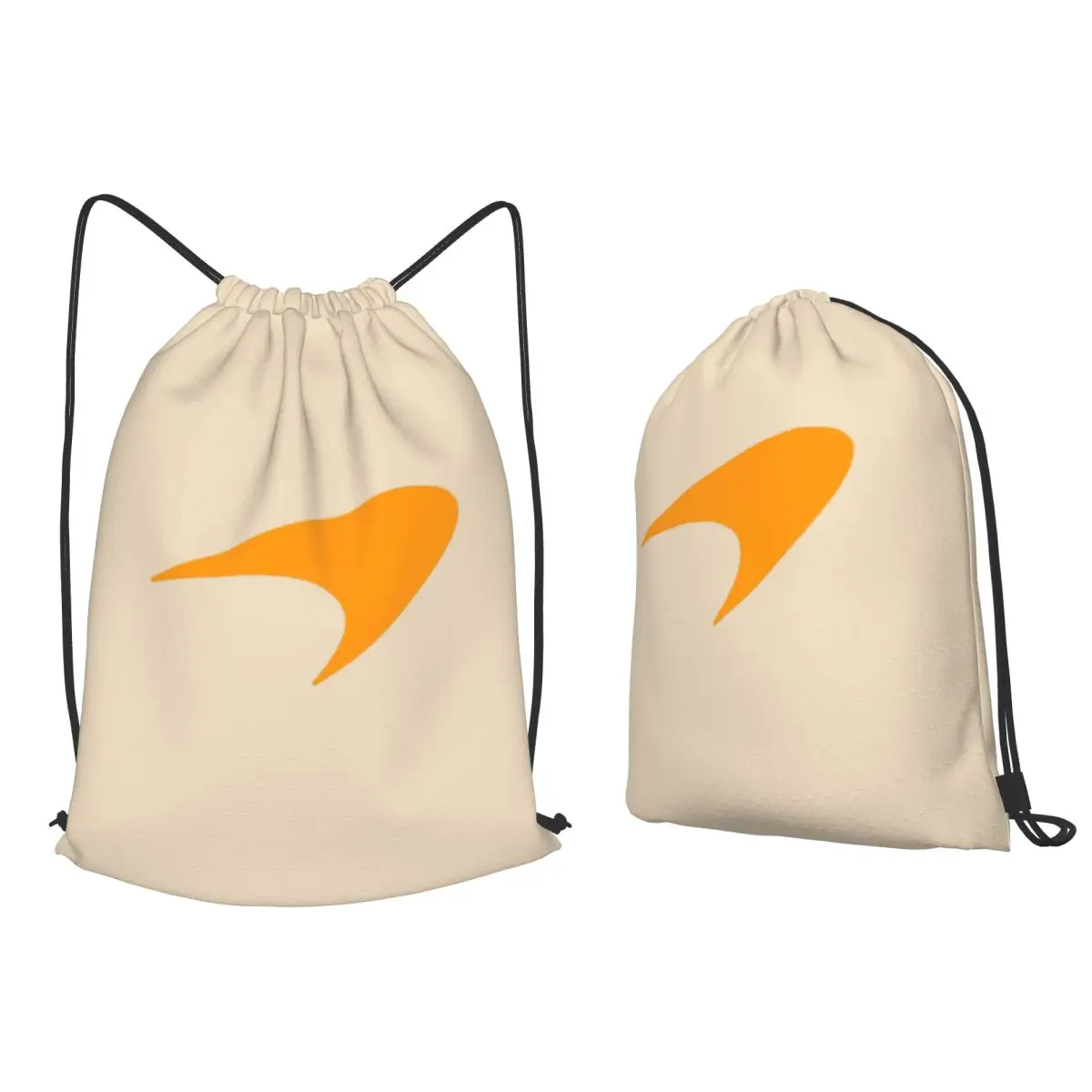 

M-McLarens Papaya Logo Backpacks Casual Drawstring Bags Storage Bag Book Bags for Man Woman Students