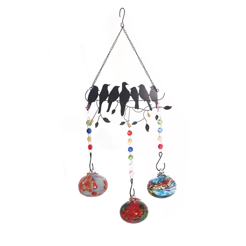 

AA21-Charming Wind Chimes Bird Feeders, Bird Feeders For Outdoors Hanging Ant And Bee Durable Easy To Use B