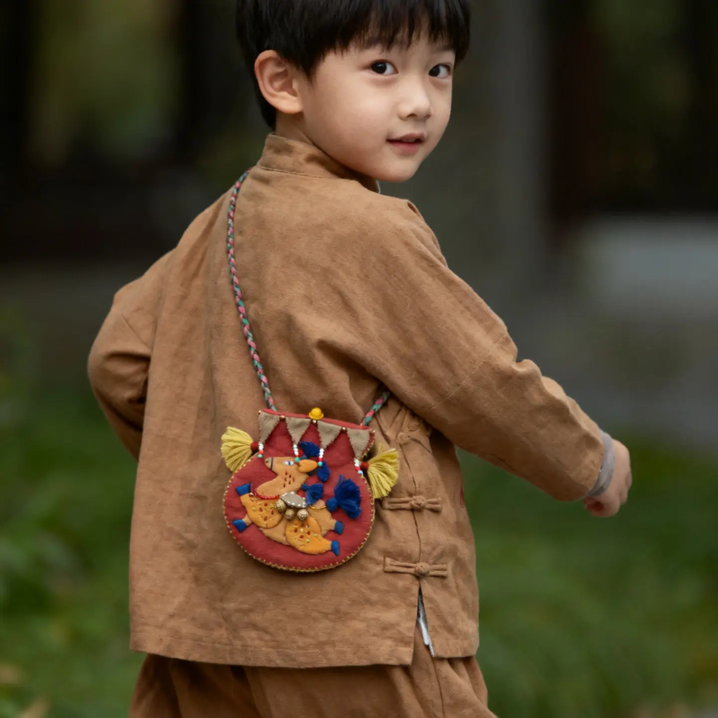 Diy Hand Embroidery Material Kit Horse Lucky Fortune Pouch Pendant Mini Coin Purse Chinese New Year Creative Handmade Craft Gift