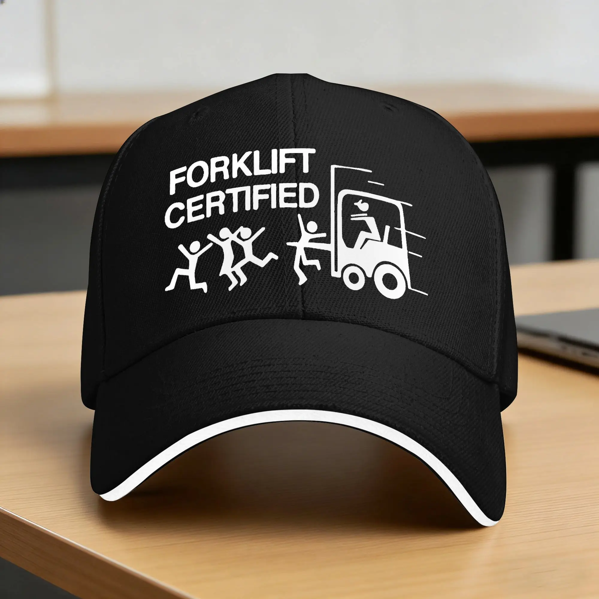 Forklift Certified Baseball Cap  y2k Retro Women Men Trucker Hat Wholesale Custom Logo Outdoor Gym Baseball Caps Gift Idea