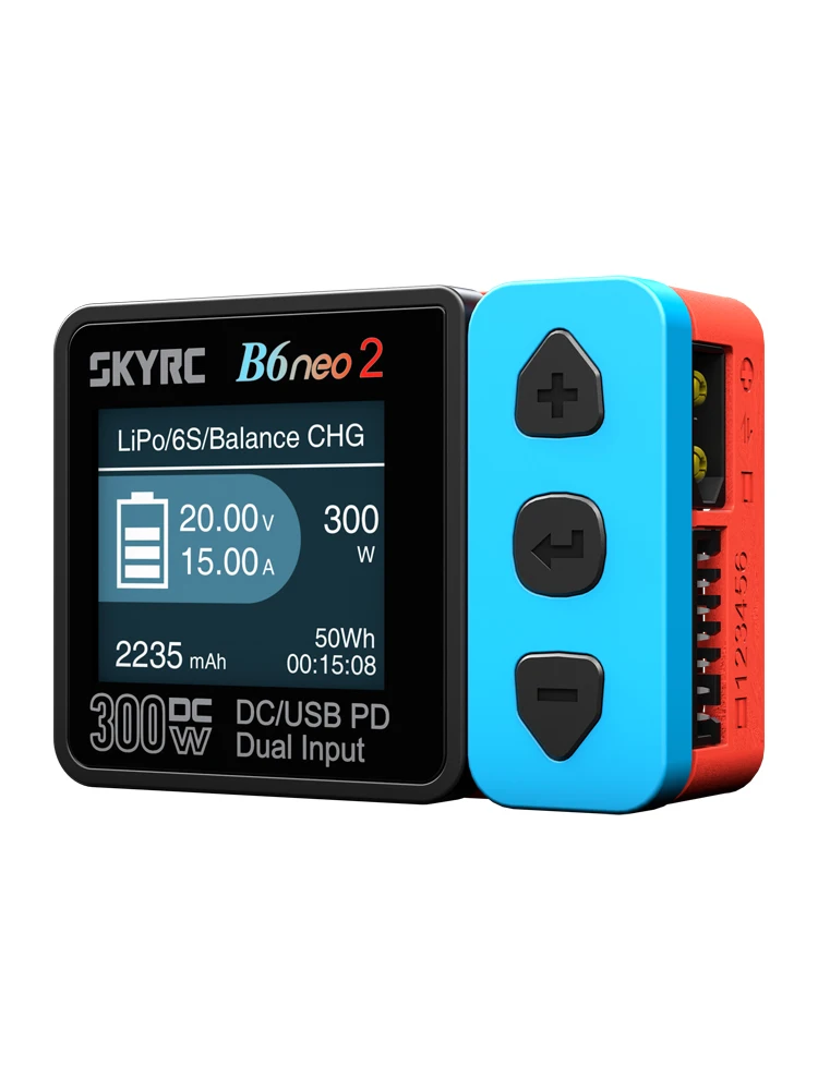 NIEUWE SKYRC B6neo 2 slimme oplader Multifunctionele slimme oplader DC 300 W PD 80 W LiPo/LiFe/Lilon/LiHV/NiMH/NiCd/Pb batterijlader - afbeelding 2
