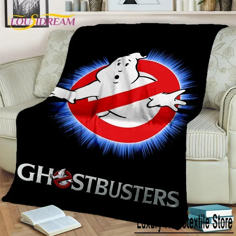 G-Ghostbusters Cartoon Movie Blanket,Flannel Soft Throw Blanket for Home Bedroom Bed Sofa Picnic Office Hiking Leisure Nap Gift