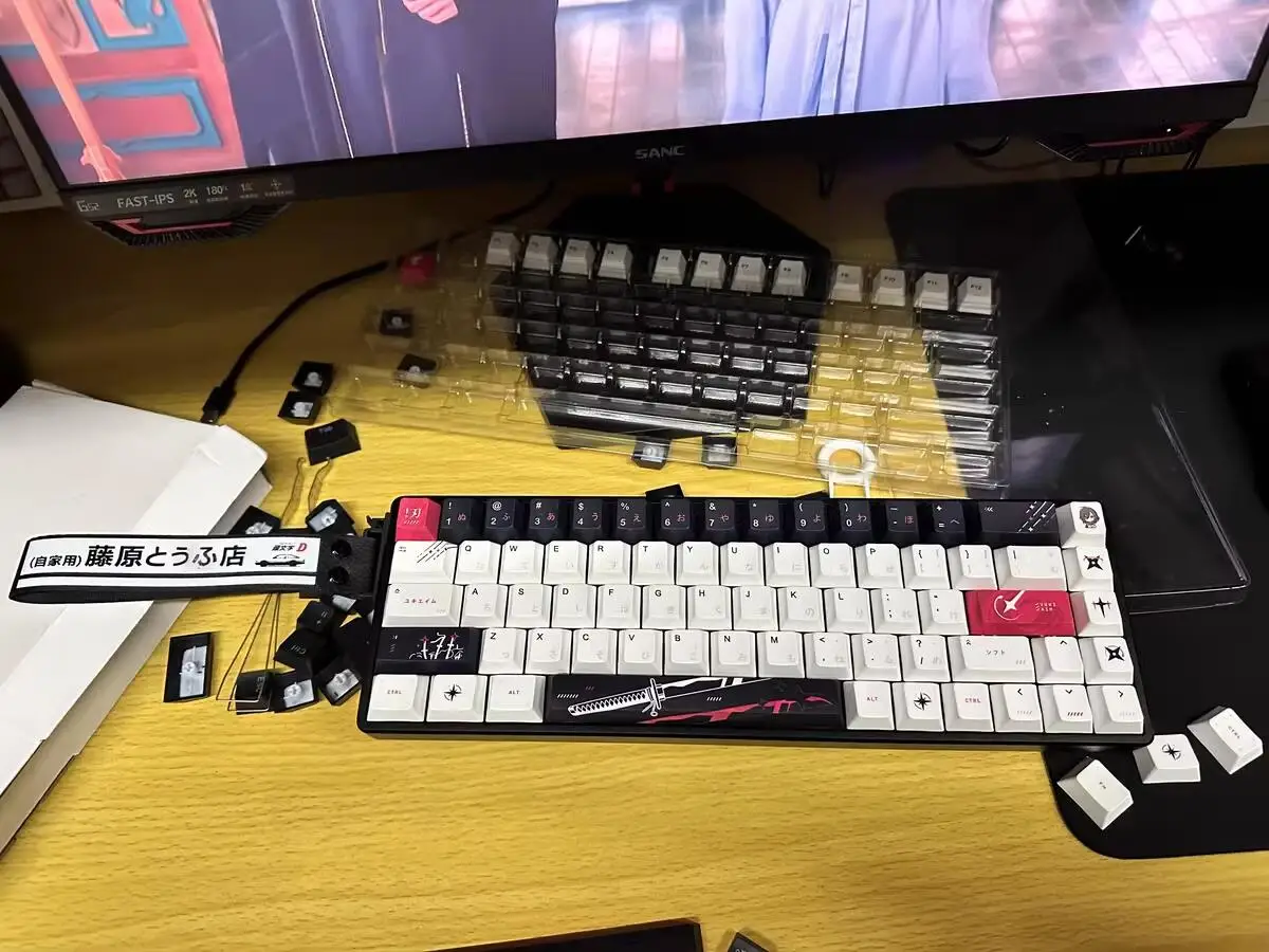 Yuki Aim Keycap japońskie korzenie 125key Cherry Pbt Keycap niestandardowe anime indywidualne klawisze na klawiaturę mechaniczną prezenty