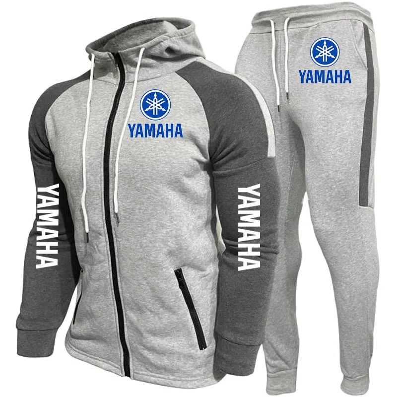 Yamaha Logo The best-selling new men's color block sportswear of 2025, patterns and high-quality sportswear sets casual sportsw