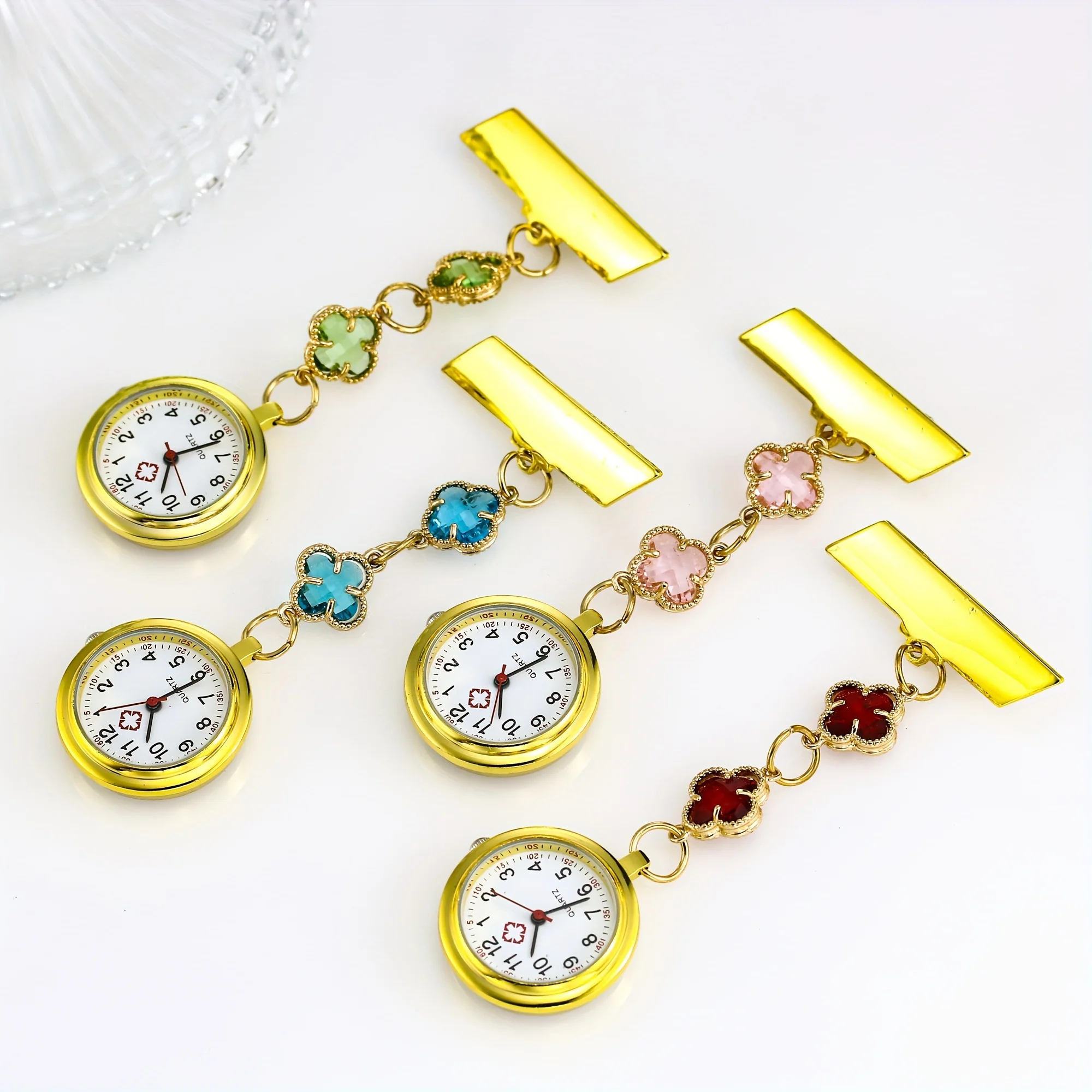 1pc New Fashionable Trendy Nurse Watch Chest Watch Fashionable Cute Quartz Pocket Watch Simple Hanging Watch