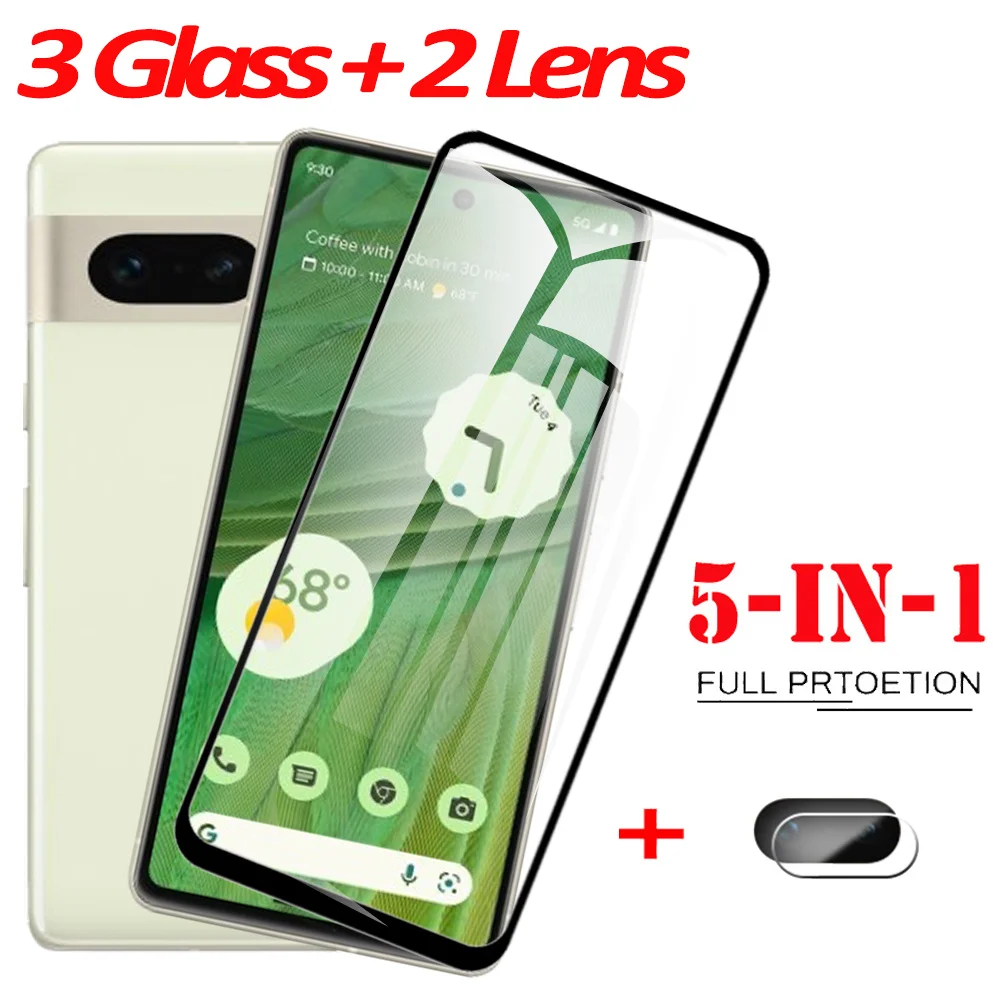 

9D стекло на Google Pixel 7 защитное стекло Pixel7 Полное покрытие Экраны защитное Pixel6a аксессуары для телефона Pixel 6a Tempered Glass Pixel 7 6 защитное стекло Гуг...