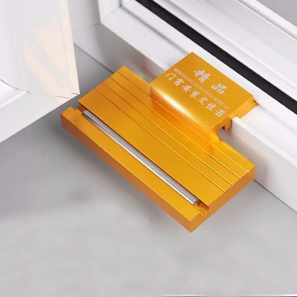 

Aluminium Alloy Sash Locator Window Installation Tool Golden Door Locator Bridge Hardware Accessories for Professional Use
